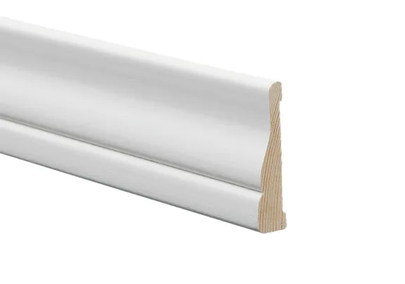 Peitelista 14x57x3200 koriste valkoinen