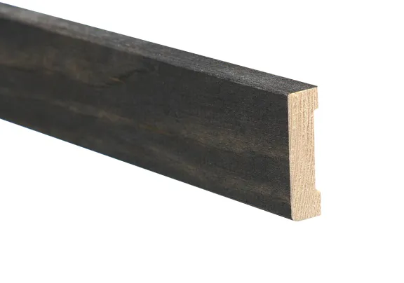 Täcklist 12x42x3200 bastuskydd svart