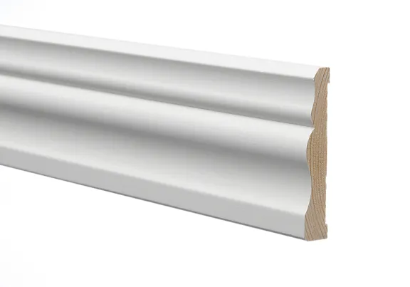 Peitelista 16x90x3200 koriste valkoinen